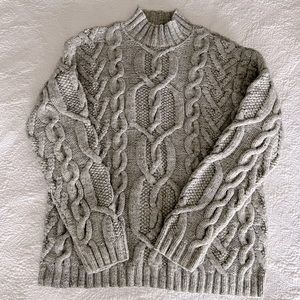 Cable knit sweater